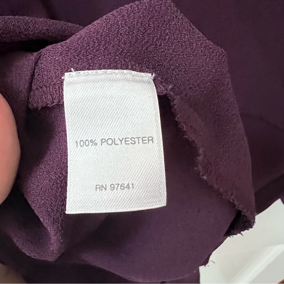 J.Jill Purple Button Up Tunic Shirt - Petite Medium - Preowned EUC - Picture 8 of 9